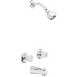 Oakbrook Collection Faucet Tub Shower Essentials 2 Handle Polished Chrome NEW
